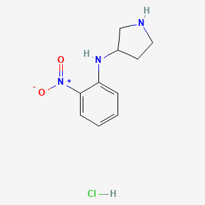 molecular formula C10H14ClN3O2 B12511706 N-(2-nitrophenyl)pyrrolidin-3-amine hydrochloride 