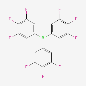molecular formula C18H6BF9 B12511749 Tris(3,4,5-trifluorophenyl)borane CAS No. 148892-97-1