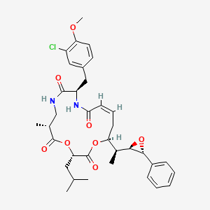 molecular formula C35H43ClN2O8 B1251175 Cryptophycin 327 