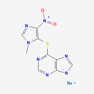 molecular formula C9H7N7NaO2S B1251177 Azathioprine (sodium) CAS No. 55774-33-9