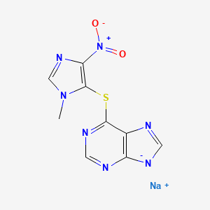 molecular formula C9H6N7NaO2S B1251177 Azathioprine sodium CAS No. 55774-33-9