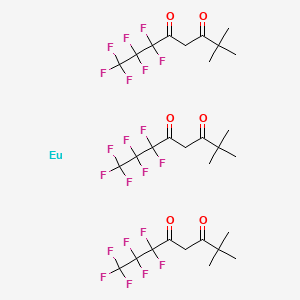 molecular formula C30H33EuF21O6 B12511785 Tris(6,6,7,7,8,8,8-heptafluoro-2,2-dimethyloctane-3,5-dione) europium 