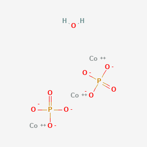 molecular formula Co3H2O9P2 B12511807 Cobalt (II) phosphate hydrate CAS No. 60305-65-9