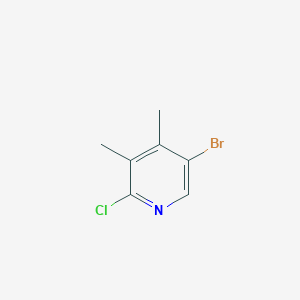 molecular formula C7H7BrClN B12511813 5-Bromo-2-chloro-3,4-dimethylpyridine 