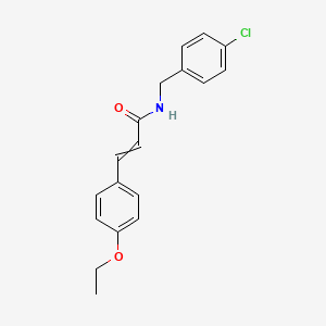 molecular formula C18H18ClNO2 B12511816 N-[(4-chlorophenyl)methyl]-3-(4-ethoxyphenyl)prop-2-enamide 