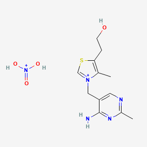molecular formula C12H19N5O4S+2 B12511882 Dihydroxy(oxo)azanium; thiamine 