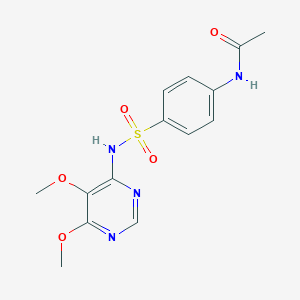 molecular formula C14H16N4O5S B125119 N(4)-乙酰磺胺多辛 CAS No. 5018-54-2