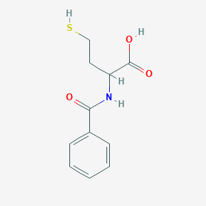 molecular formula C11H13NO3S B12511914 2-Benzamido-4-mercaptobutanoic acid 