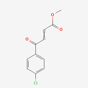 molecular formula C11H9ClO3 B12511976 Methyl 4-(4-chlorophenyl)-4-oxobut-2-enoate 