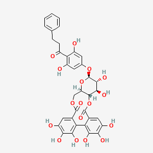 molecular formula C35H30O17 B1251198 thonningianin B 