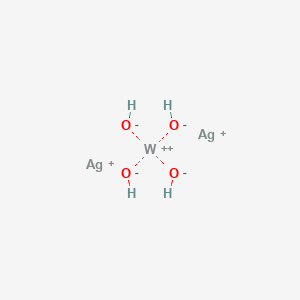 molecular formula Ag2H4O4W B12511983 Disilver(1+) tungstenbis(ylium)tetrakis(olate) 