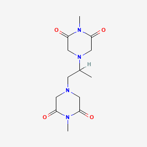 1-Methyl-4-[2-(4-methyl-3,5-dioxopiperazin-1-yl)propyl]piperazine-2,6-dione
