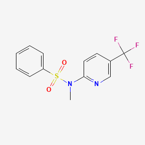 molecular formula C13H11F3N2O2S B12512038 N-methyl-N-[5-(trifluoromethyl)-2-pyridinyl]benzenesulfonamide 