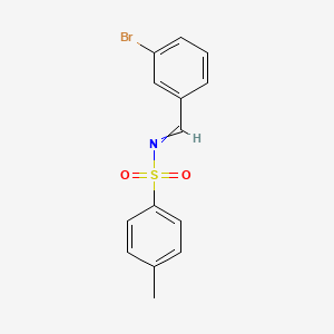 molecular formula C14H12BrNO2S B12512048 N-[(3-bromophenyl)methylidene]-4-methylbenzenesulfonamide 