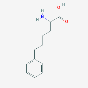 molecular formula C12H17NO2 B12512118 2-Amino-6-phenylhexanoic acid 
