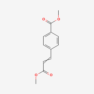 molecular formula C12H12O4 B12512128 Methyl 4-(3-methoxy-3-oxoprop-1-enyl)benzoate 