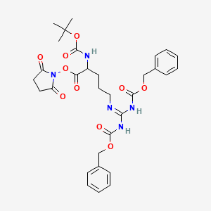 molecular formula C31H37N5O10 B12512181 Boc-Arg(Z)-OSu 