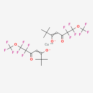 molecular formula C20H20CuF14O6 B12512219 copper;6,6,7,7-tetrafluoro-2,2-dimethyl-5-oxo-7-(trifluoromethoxy)hept-3-en-3-olate 
