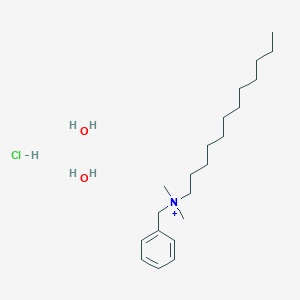 molecular formula C21H43ClNO2+ B12512240 Benzododecinium dihydrate hydrochloride 