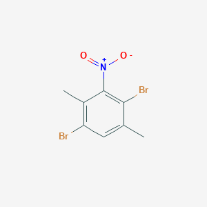 molecular formula C8H7Br2NO2 B12512294 1,4-Dibromo-2,5-dimethyl-3-nitrobenzene 