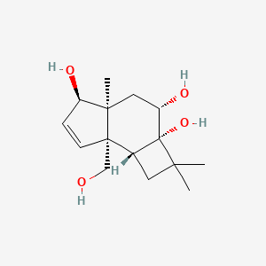 molecular formula C15H24O4 B1251232 6-hydroxypunctaporonin A 