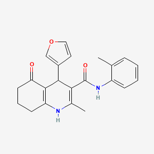 4-(furan-3-yl)-2-methyl-N-(2-methylphenyl)-5-oxo-4,6,7,8-tetrahydro-1H-quinoline-3-carboxamide