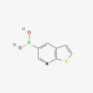 molecular formula C7H6BNO2S B12512336 Thieno[2,3-b]pyridin-5-ylboronic acid 