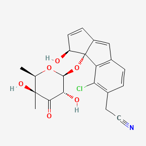 molecular formula C21H20ClNO6 B1251236 Cyanosporaside A 
