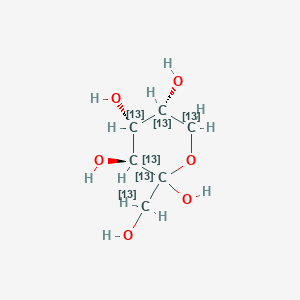 molecular formula C6H12O6 B12512369 D-Fructopyranose-13C6 