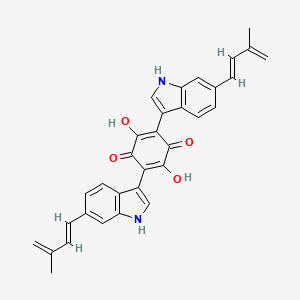 molecular formula C32H26N2O4 B1251239 Asterriquinone CT1 