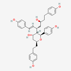 molecular formula C38H42O7 B1251240 Blepharocalyxin C 