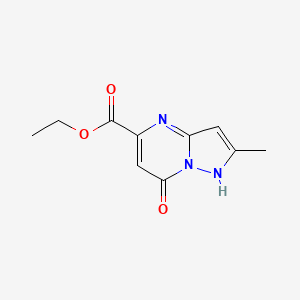 molecular formula C10H11N3O3 B12512420 Ethyl 7-hydroxy-2-methylpyrazolo[1,5-a]pyrimidine-5-carboxylate 