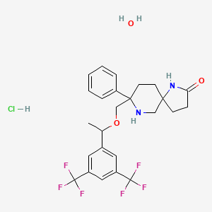 molecular formula C25H29ClF6N2O3 B12512427 Rolapitant hydrate hydrochloride 