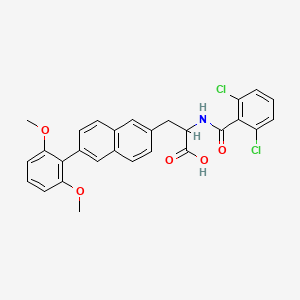 N-(2,6-dichlorobenzoyl)-3-[6-(2,6-dimethoxyphenyl)-2-naphthyl]alanine