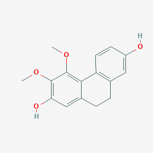 molecular formula C16H16O4 B1251252 2,7-Phenanthrenediol, 9,10-dihydro-3,4-dimethoxy- 