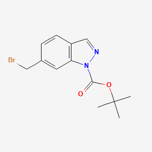 molecular formula C13H15BrN2O2 B12512564 tert-Butyl 6-(bromomethyl)-1H-indazole-1-carboxylate 