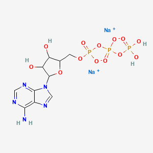 molecular formula C10H14N5Na2O13P3 B12512573 Disodium phosphono {[5-(6-aminopurin-9-YL)-3,4-dihydroxyoxolan-2-YL]methyl phosphonato}oxyphosphonate 