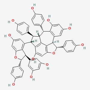 molecular formula C56H42O12 B1251260 Vaticanol B 