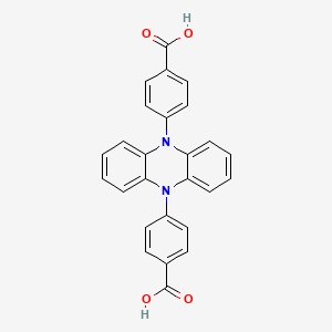molecular formula C26H18N2O4 B12512705 4,4'-(Phenazine-5,10-diyl)dibenzoic acid 