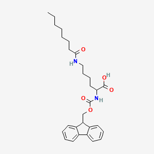 molecular formula C29H38N2O5 B12512725 Fmoc-Lys(Octanoyl)-OH 