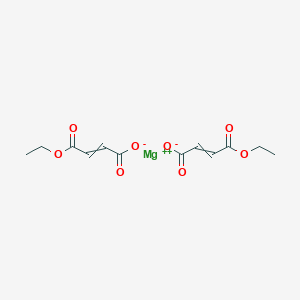 molecular formula C12H14MgO8 B12512754 Magnesium;4-ethoxy-4-oxobut-2-enoate 