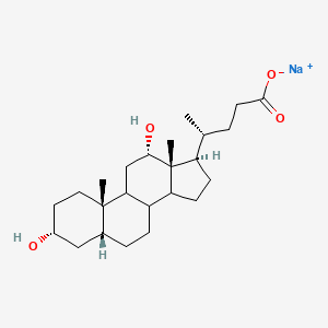 molecular formula C24H39NaO4 B12512847 sodium;(4R)-4-[(3R,5R,10S,12S,13R,17R)-3,12-dihydroxy-10,13-dimethyl-2,3,4,5,6,7,8,9,11,12,14,15,16,17-tetradecahydro-1H-cyclopenta[a]phenanthren-17-yl]pentanoate 
