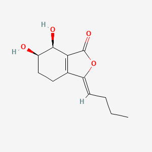 molecular formula C12H16O4 B1251285 (3Z,6R,7S)-3-Butylidene-6,7-dihydroxy-4,5,6,7-tetrahydro-2-benzofuran-1-one CAS No. 94596-27-7
