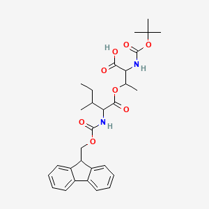 molecular formula C30H38N2O8 B12512888 Boc-Thr(Fmoc-Ile)-OH 