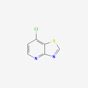 molecular formula C6H3ClN2S B12512924 7-Chlorothiazolo[4,5-b]pyridine 
