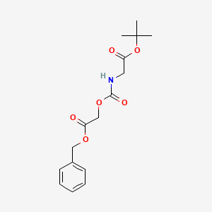 molecular formula C16H21NO6 B12512925 Benzyl 2-(((2-(tert-butoxy)-2-oxoethyl)carbamoyl)oxy)acetate 