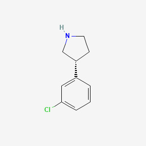 molecular formula C10H12ClN B12512966 (R)-3-(3-Chlorophenyl)pyrrolidine 