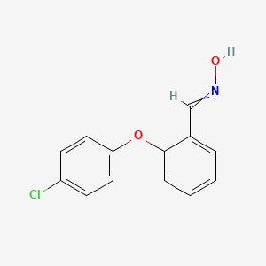 molecular formula C13H10ClNO2 B12513047 N-{[2-(4-chlorophenoxy)phenyl]methylidene}hydroxylamine 