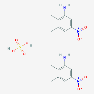 molecular formula C16H22N4O8S B12513089 2,3-Dimethyl-5-nitroaniline hemisulfate 