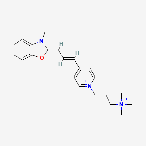 molecular formula C22H29N3O+2 B1251314 Po-Pro-3(2+) 
